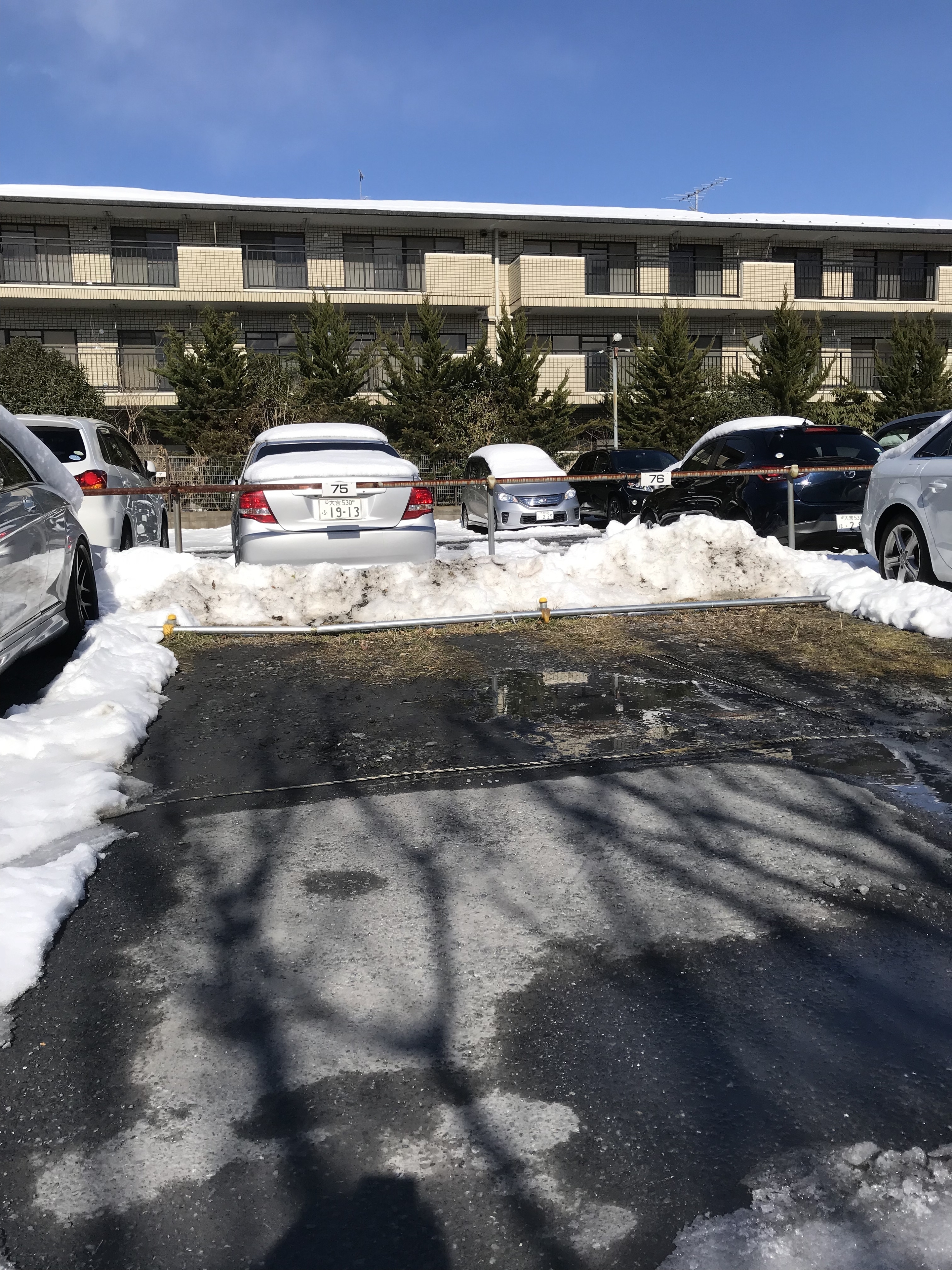 整備完了！おかもと接骨院の駐車場